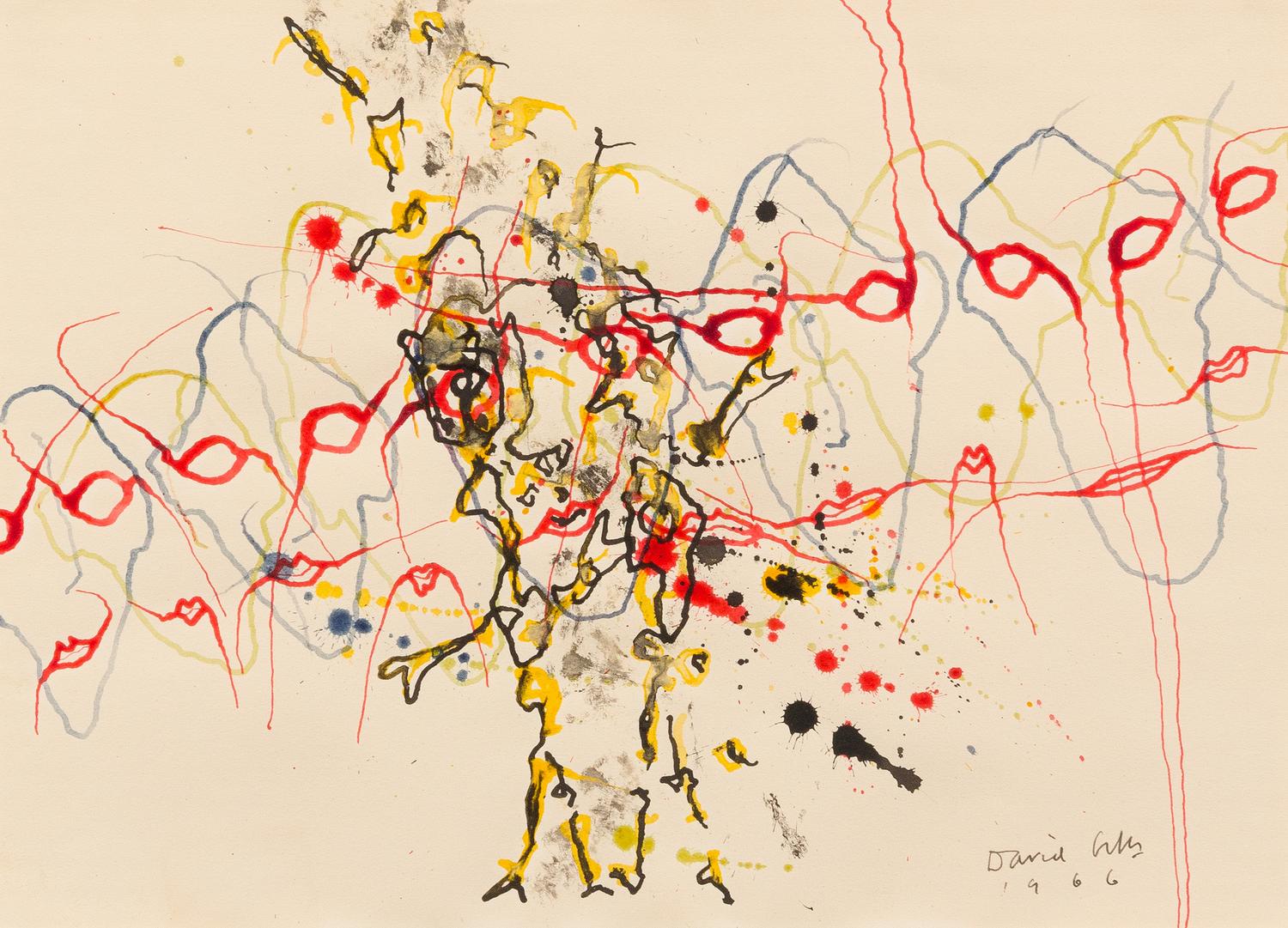 David Gibbs, (American, 20th Century), Abstract Composition, 1966