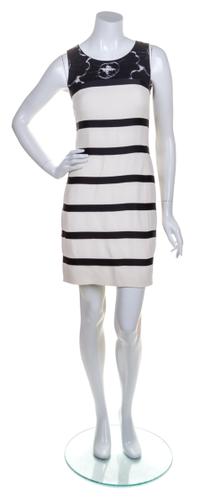 A Chanel Cream Silk Dress, Size 38.