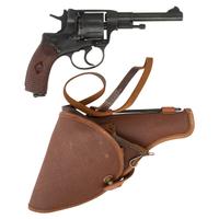 **Soviet Nagant M1895 Revolver Dated 1944 with Holster