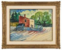 Haus mit Acker ( House with Field), 1922