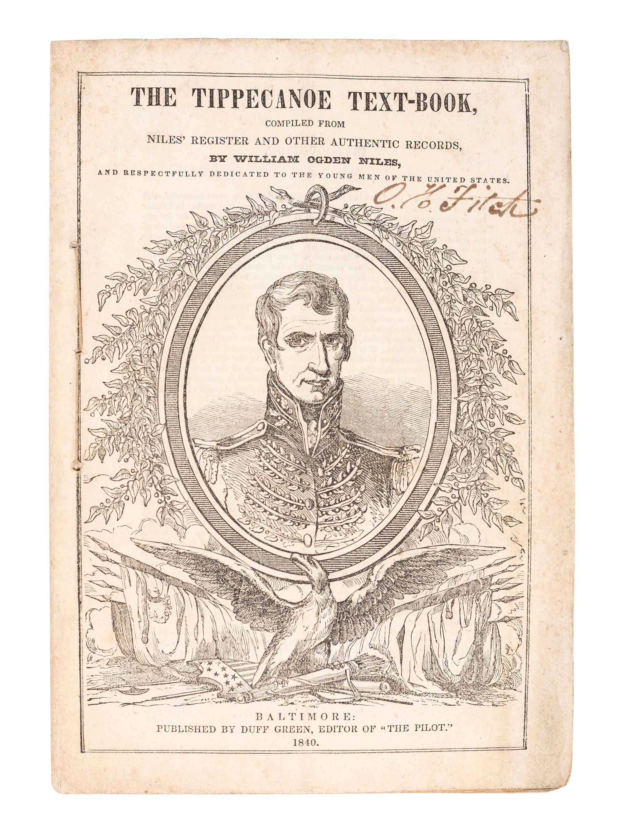 [HARRISON, William Henry (1773-1841)]. A group of pamphlets including campaign biographies