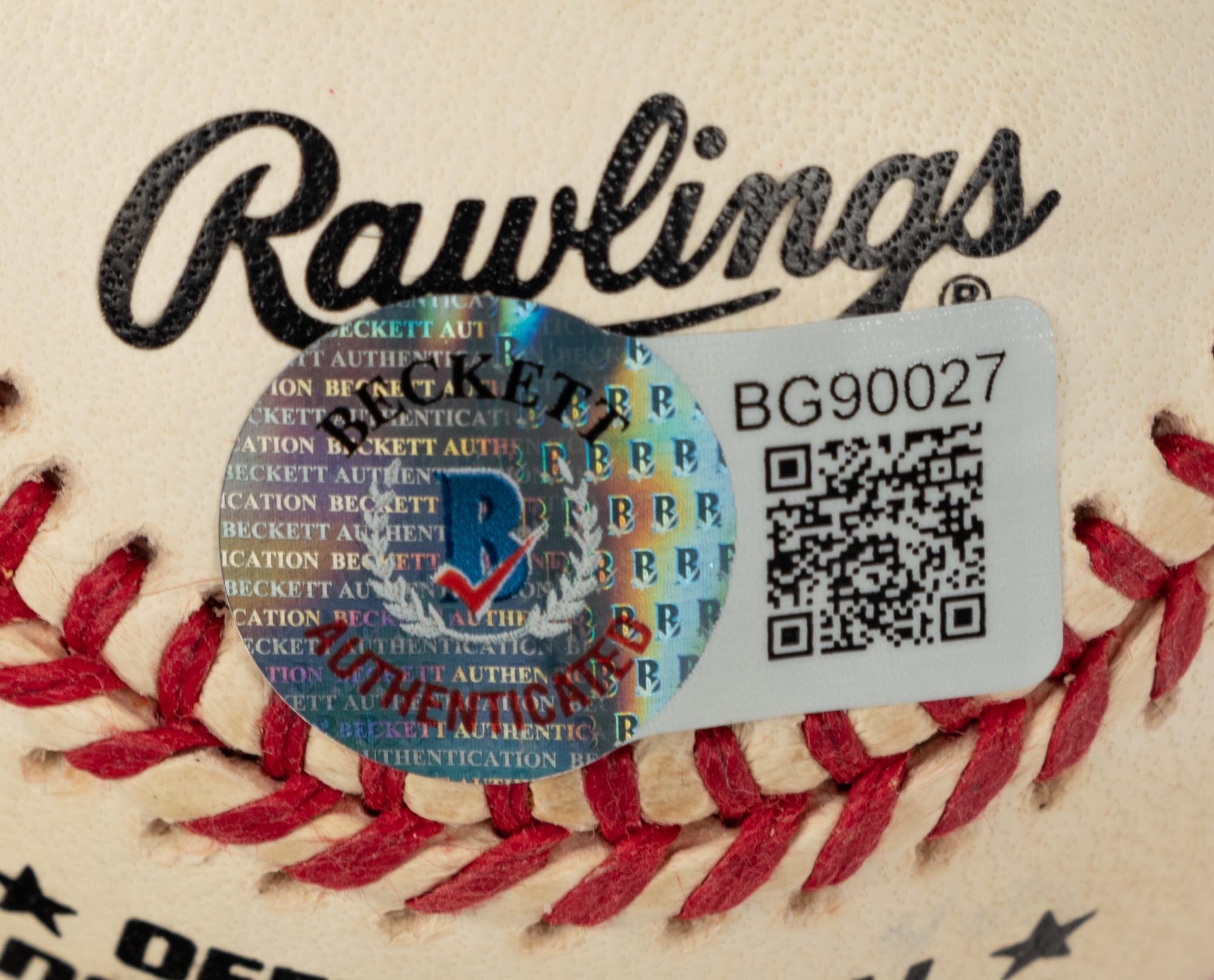A Group of 16 Hall of Fame Signed Autograph Baseballs (Beckett Authentication Services BAS Certified),