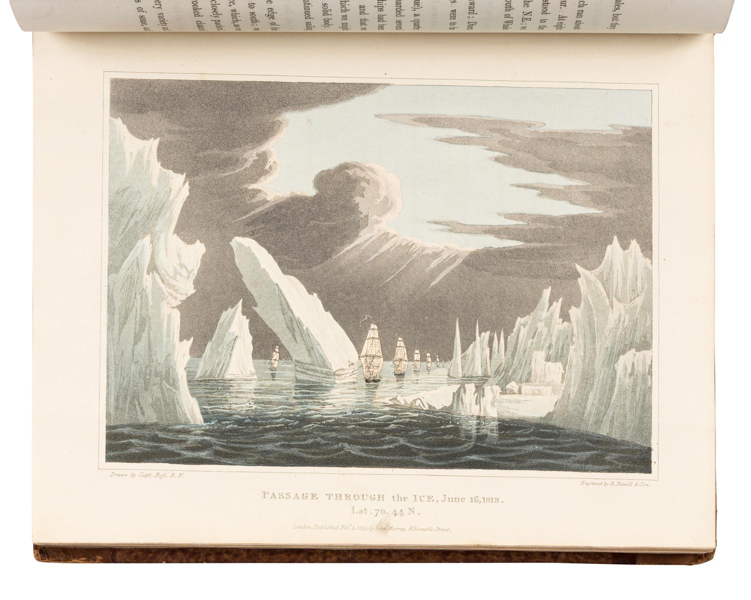 ROSS, John, Sir (1777-1856). A Voyage of Discovery, Made Under the Orders of the Admiralty, in His Majesty's Ships Isabella and Alexander, for the Purpose of Exploring Baffin's Bay and Inquiring into the Probability of a North-West Passage . London: John Murray, 1819.