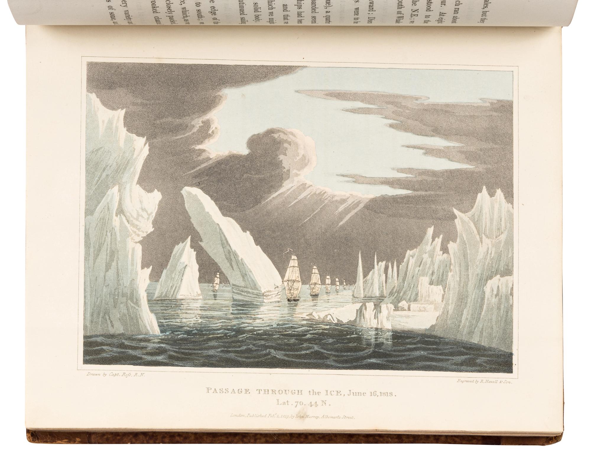 ROSS, John, Sir (1777-1856). A Voyage of Discovery, Made Under the Orders of the Admiralty, in His Majesty's Ships Isabella and Alexander, for the Purpose of Exploring Baffin's Bay and Inquiring into the Probability of a North-West Passage . London: John Murray, 1819.