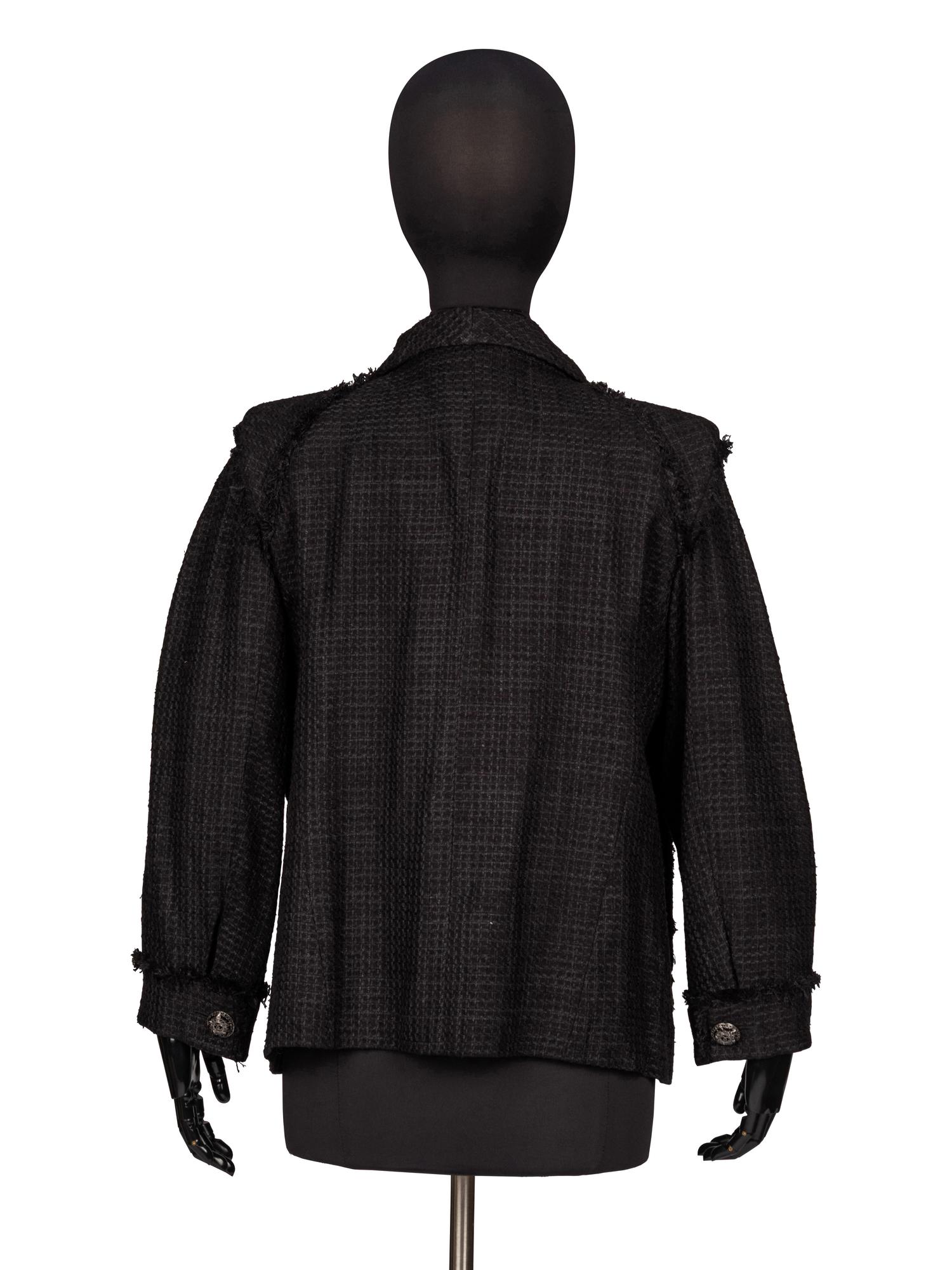 Chanel, Black Silk Tweed Jacket