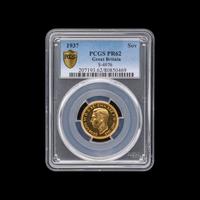 [GREAT BRITAIN] A 1937 George VI Gold Sovereign Proof [PCGS PR62]