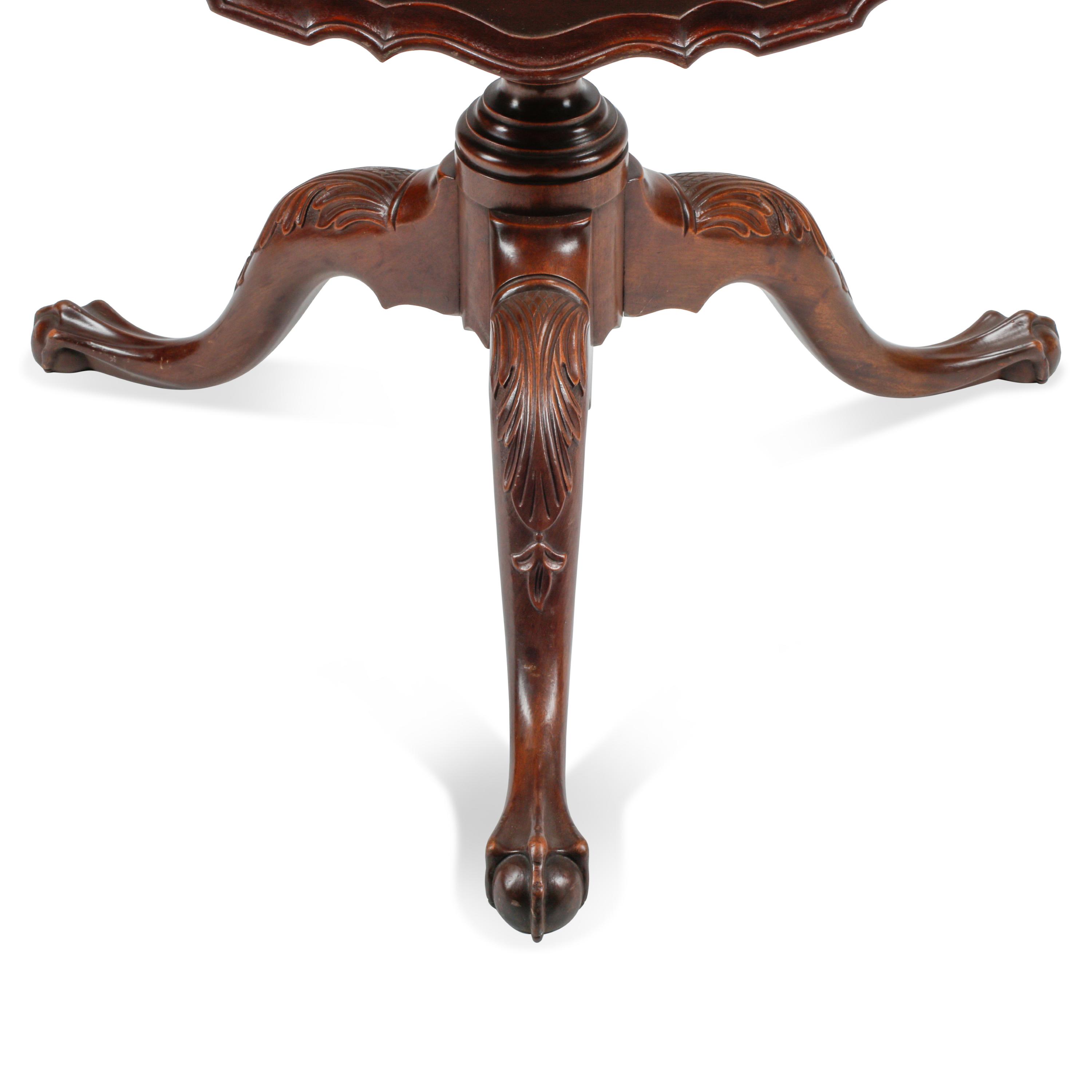A George III Style Mahogany Tilt-Top Tripod Table