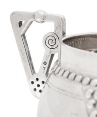 A Russian Silver Creamer and Sugar Bowl