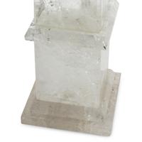 A Pair of Large Rock Crystal Obelisks