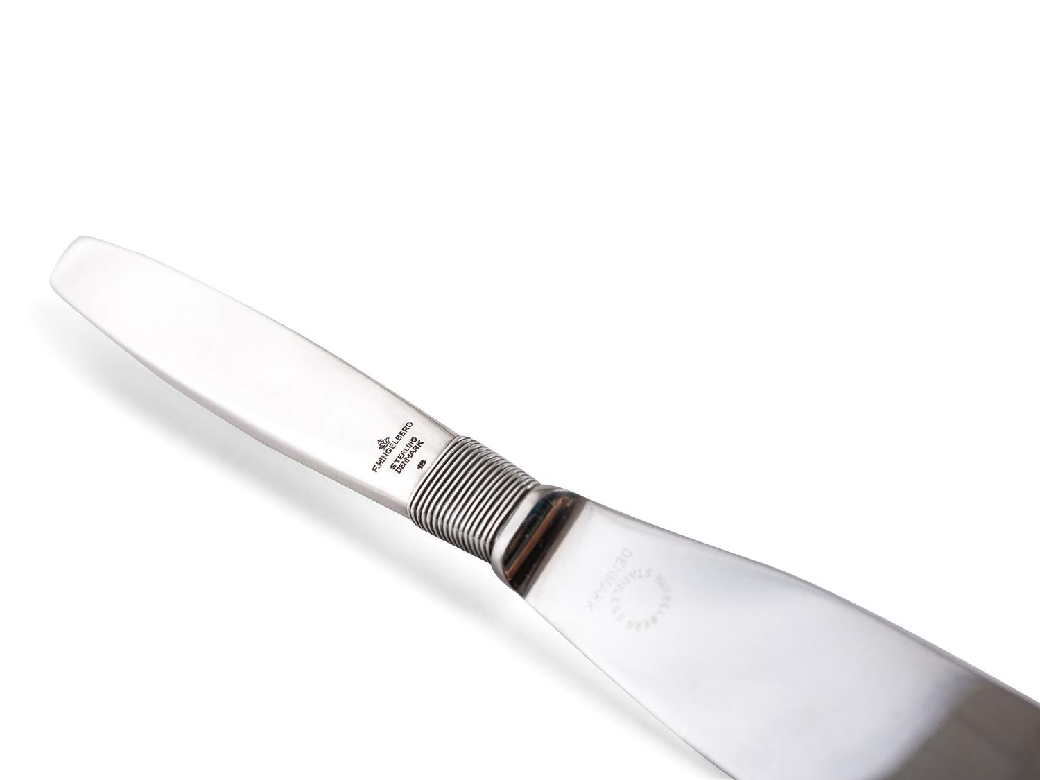A Frantz Hingelberg Silver Flatware Service