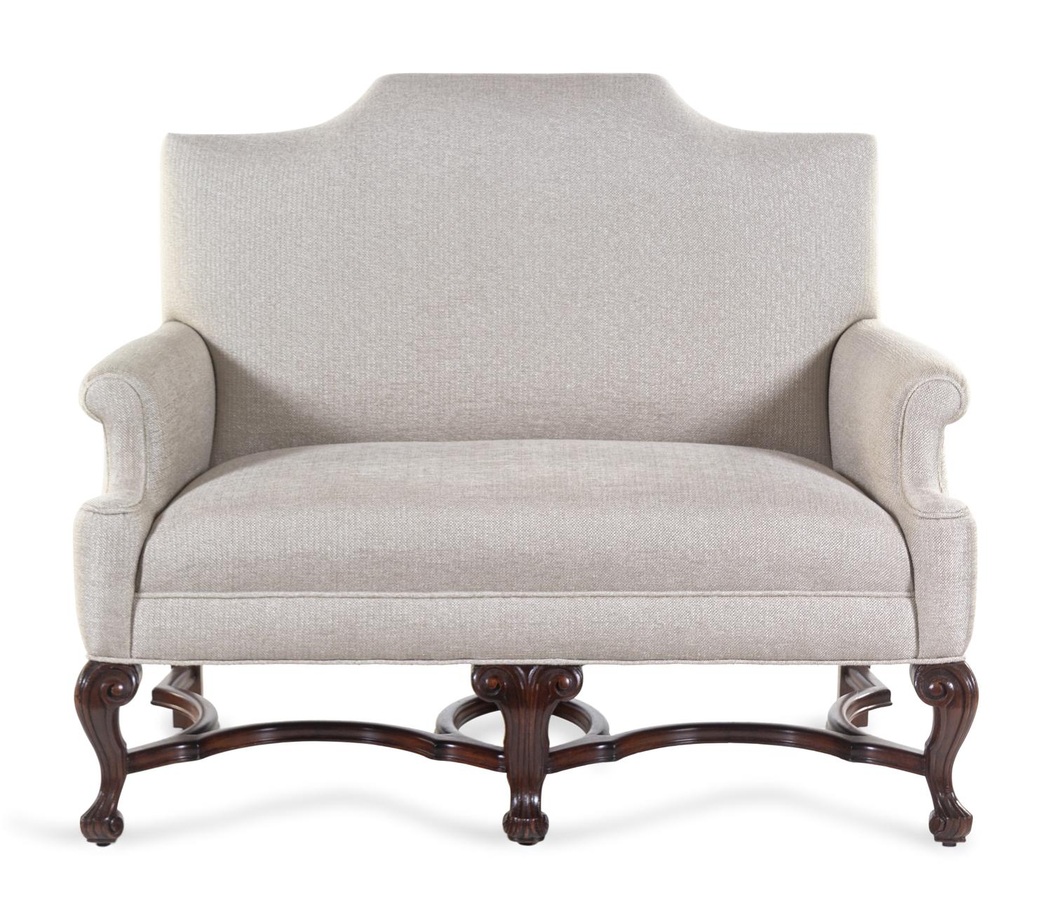 A William and Mary Style Carved Walnut Settee