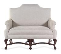 A William and Mary Style Carved Walnut Settee