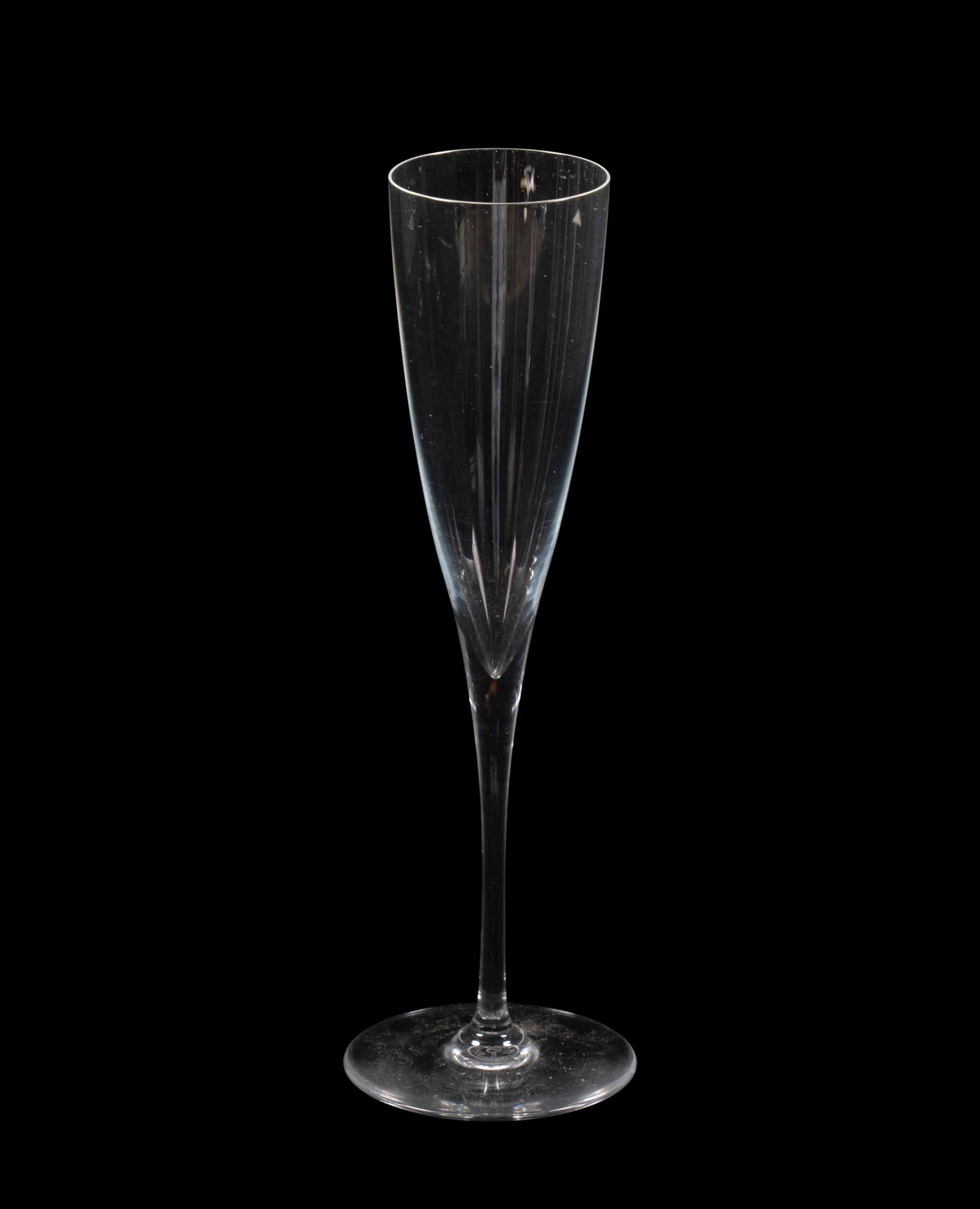 A Baccarat Dom Perignon Stemware Service