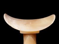 An Egyptian Alabaster Headrest