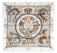 An Hermes Silk Scarf, 35 x 35 inches.