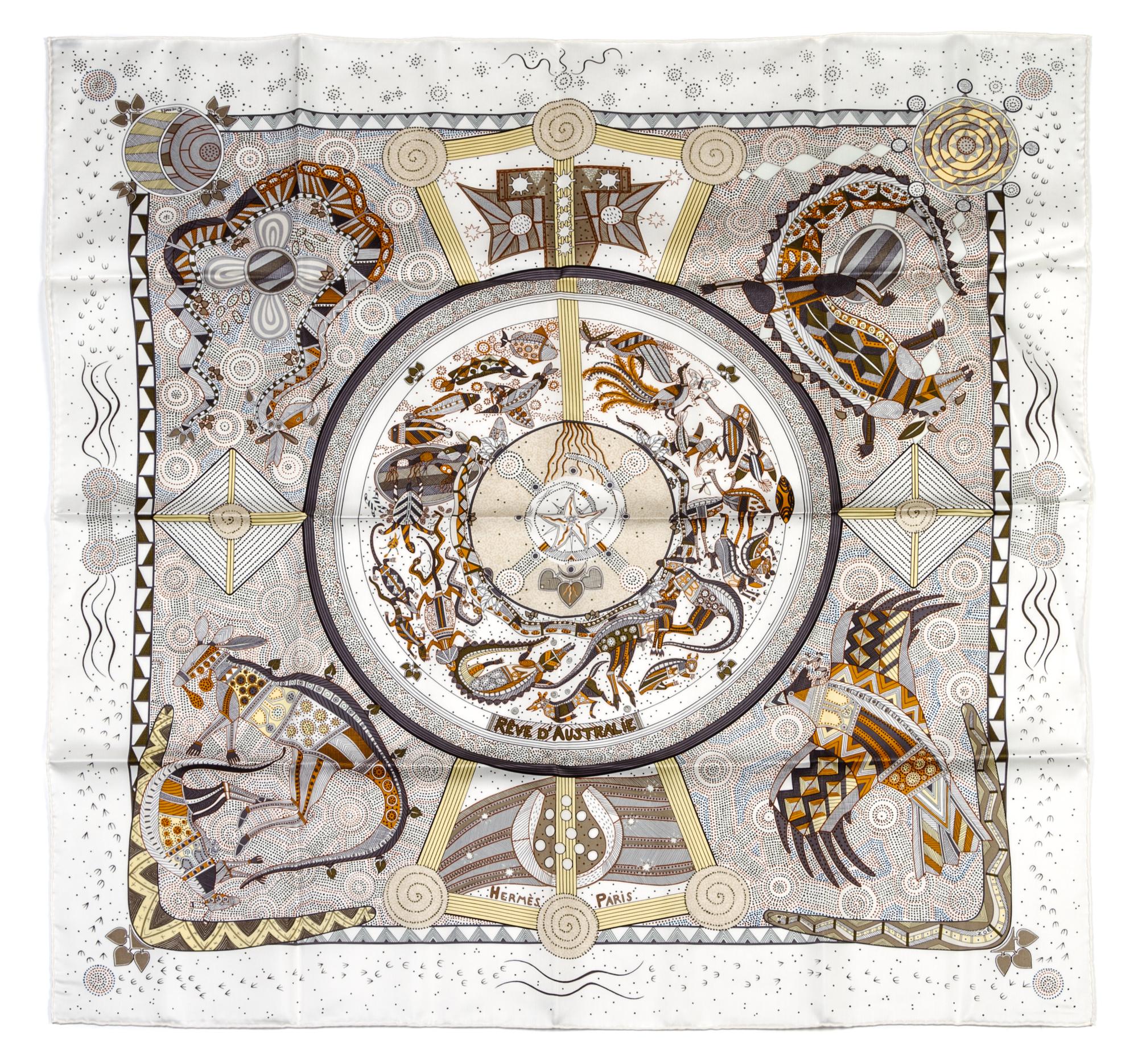 An Hermes Silk Scarf, 35 x 35 inches.