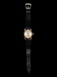 ROLEX, REF. 6551 14K YELLOW GOLD 'OYSTER PERPETUAL' WATCH