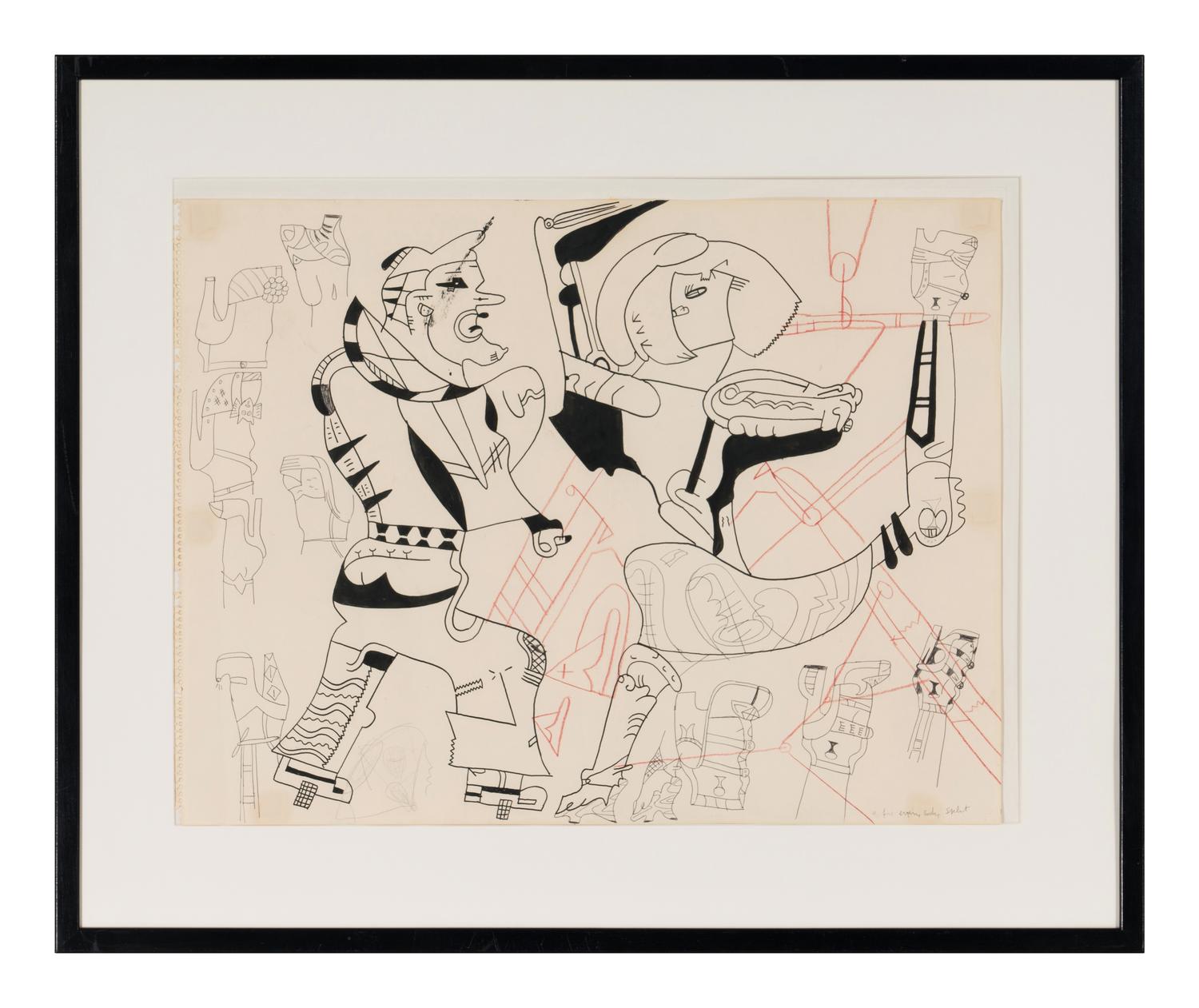Before Every Body Split (Study for Hello Gypsie Toe Good Bye Sly ), c. 1977