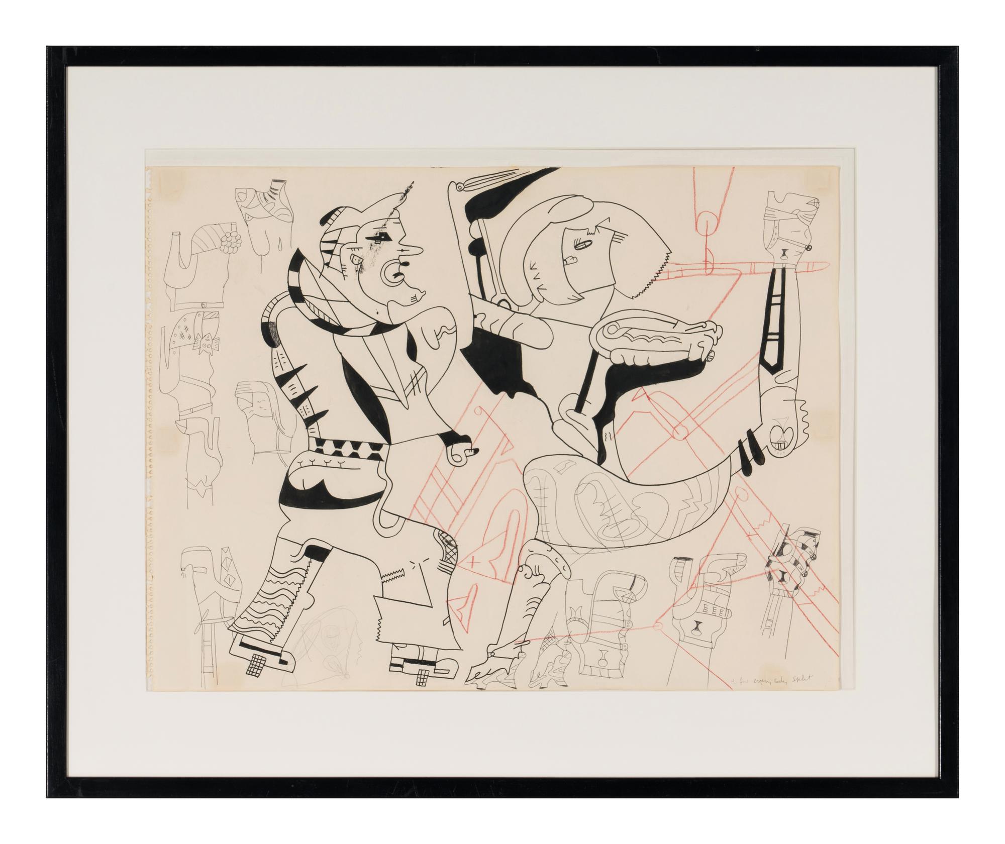 Before Every Body Split (Study for Hello Gypsie Toe Good Bye Sly ), c. 1977