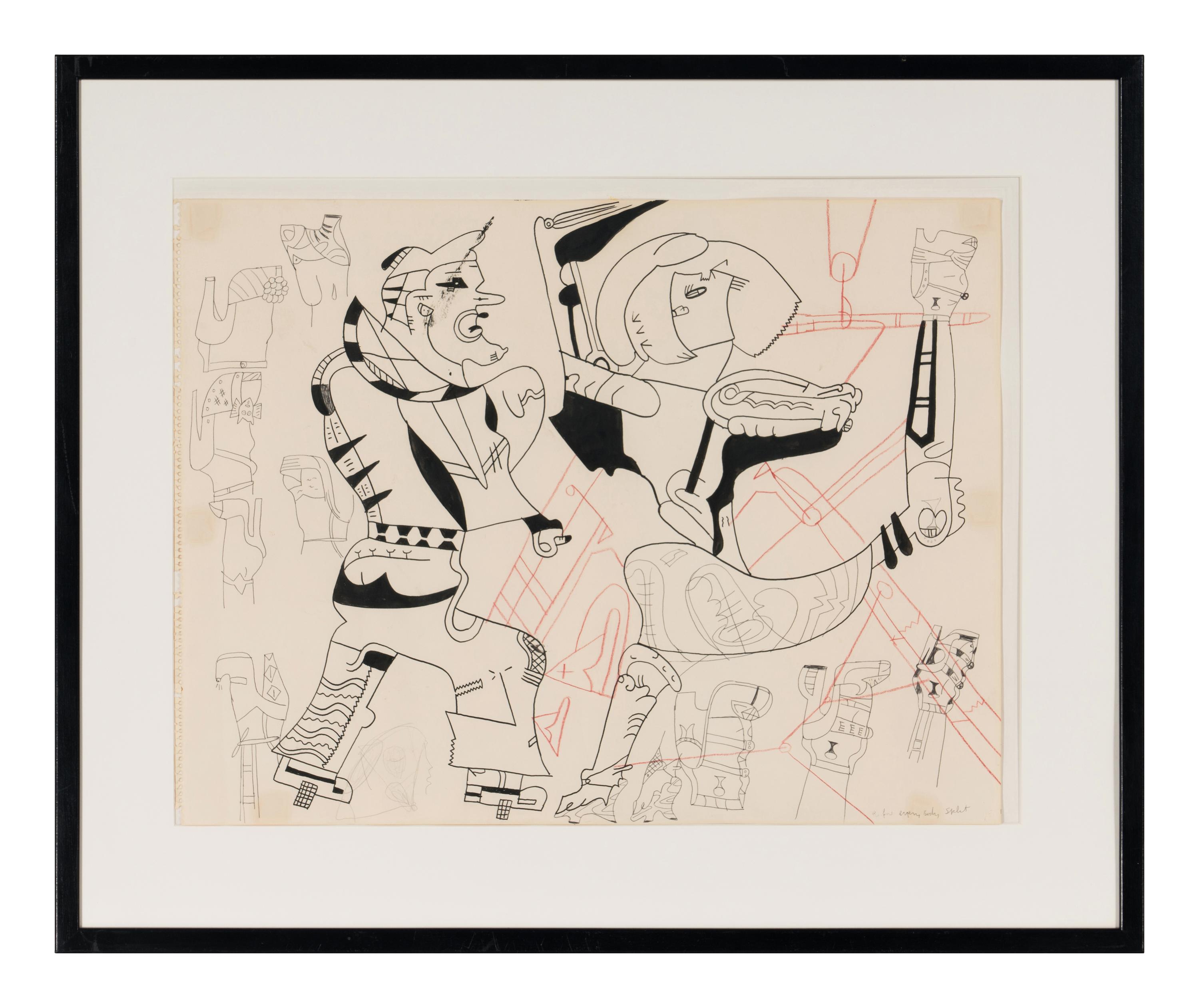 Before Every Body Split (Study for Hello Gypsie Toe Good Bye Sly ), c. 1977