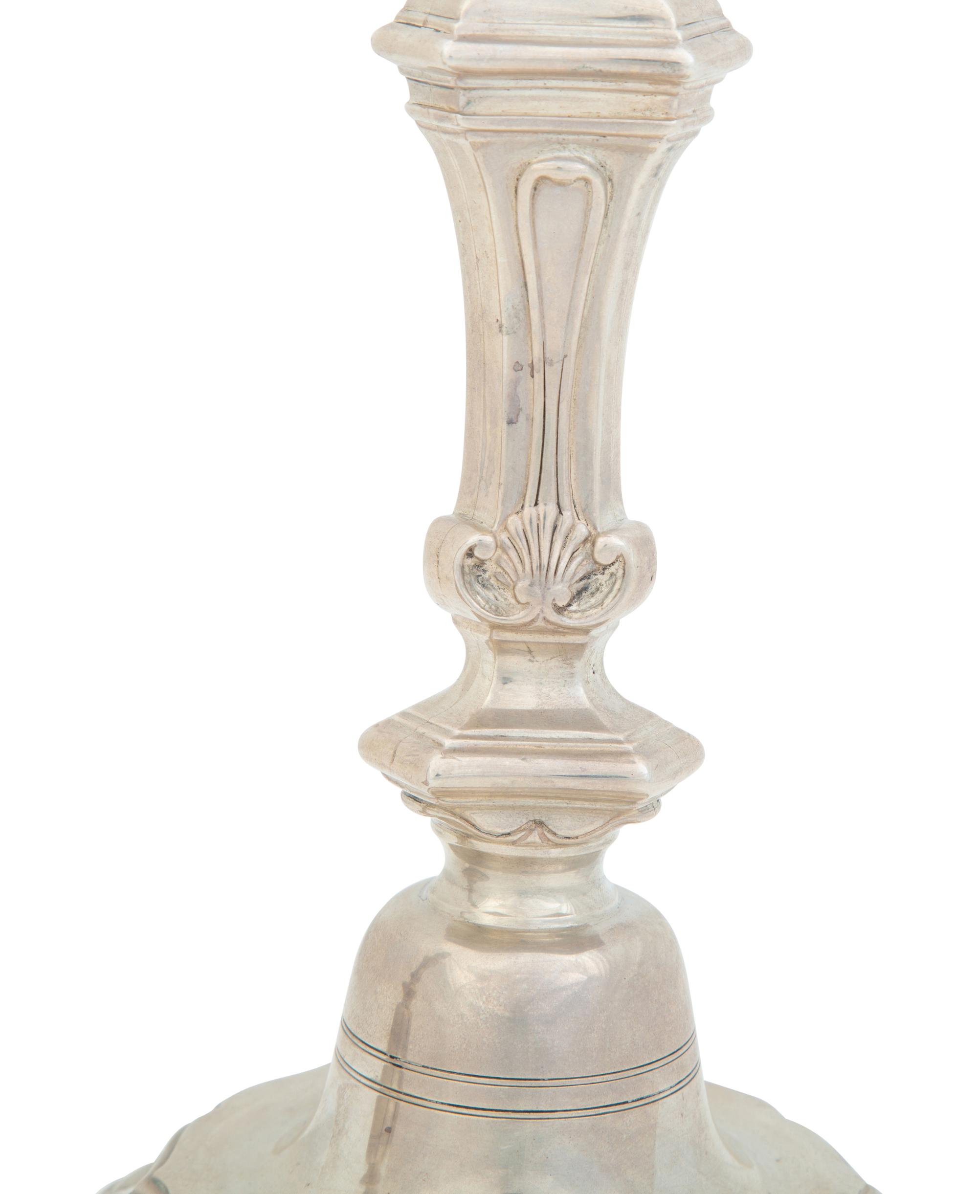 A Pair of Tiffany & Co. Silver Candlesticks
