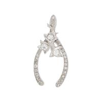 DIAMOND WISHBONE BROOCH