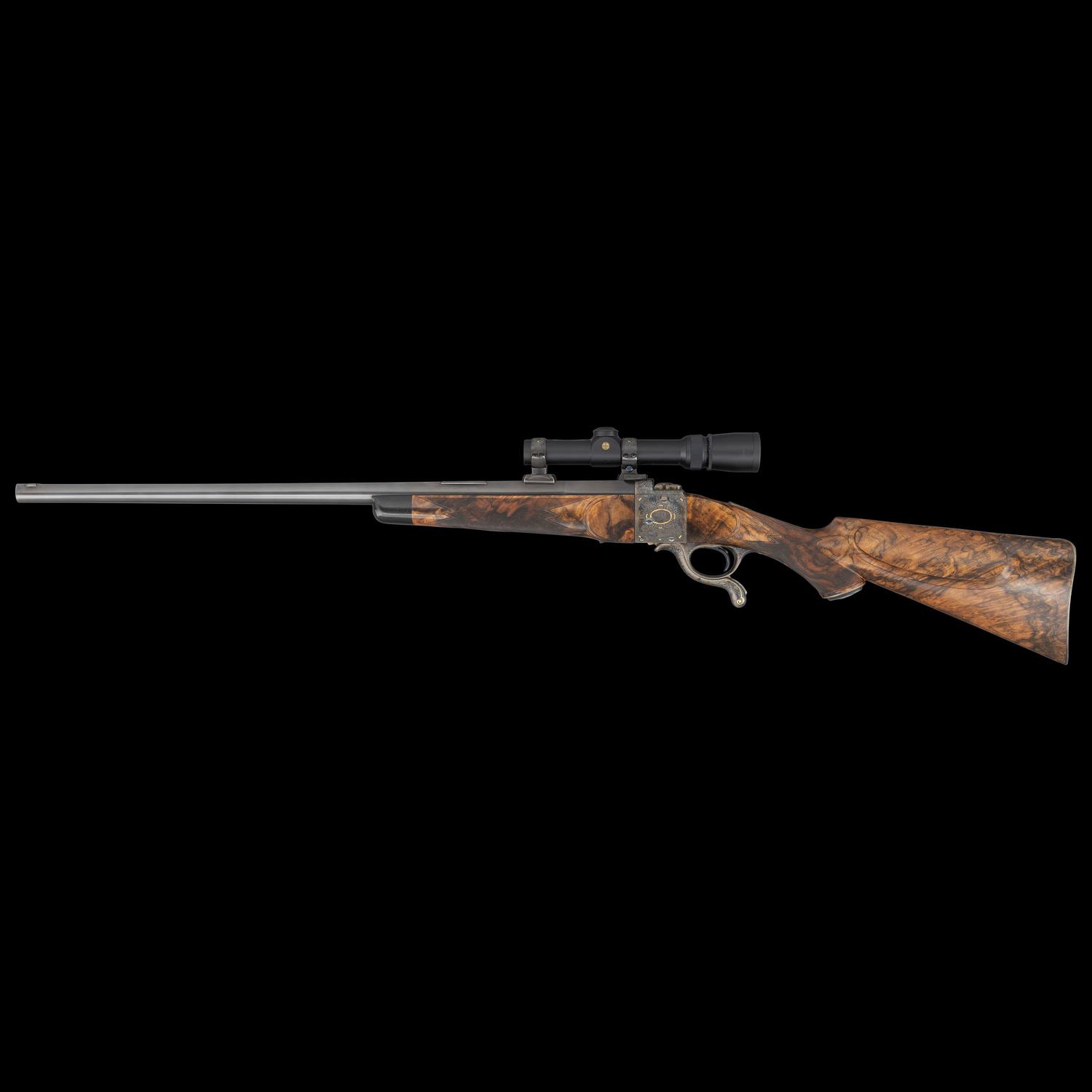 *Holland & Woodward No. 2 Farquharson Pattern Rifle in .303 British Restored by Heilman and Hensley with Engraving by Terry Wallace