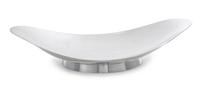An American Silver Bowl, Tiffany & Co., New York, NY, of flared oval form and raised on a circular foot.