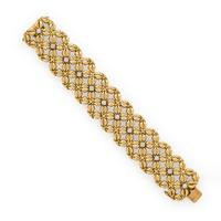 Tiffany & Co., Schlumberger, 'Daisy', Yellow Gold and Diamond Bracelet