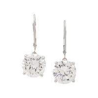PLATINUM AND DIAMOND EARRINGS