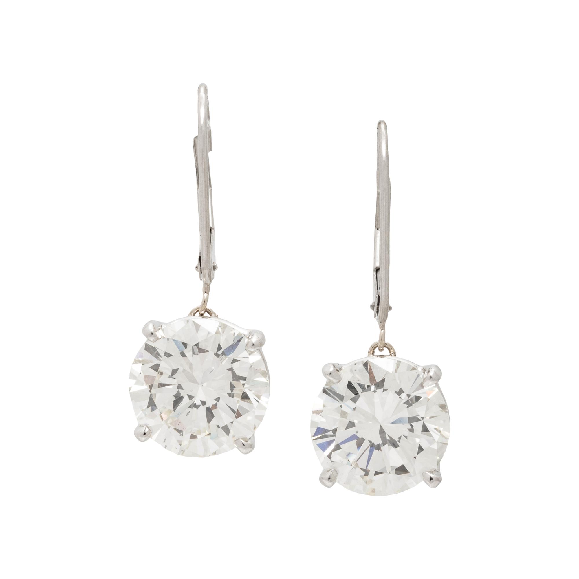 PLATINUM AND DIAMOND EARRINGS