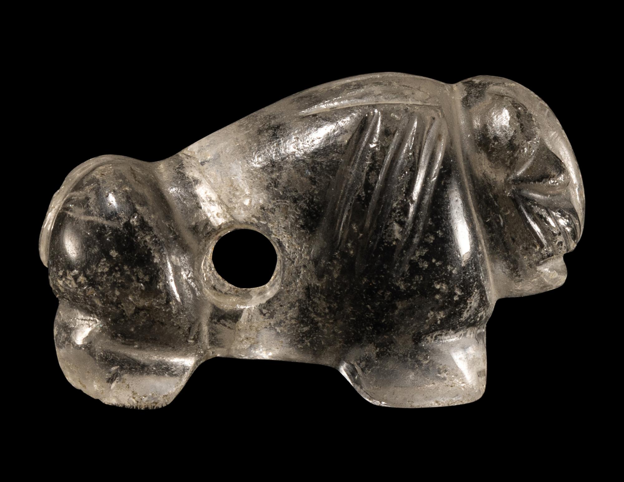 A Western Asiatic Rock Crystal Recumbent Lion