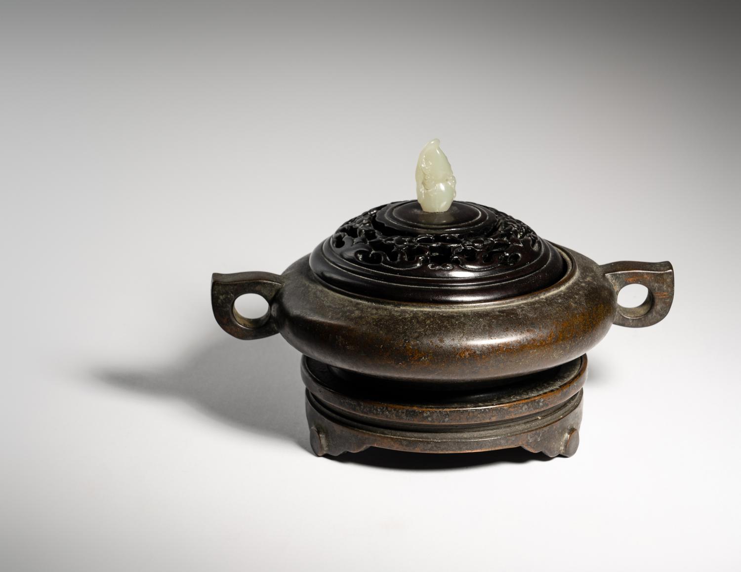 A Bronze Censer and Stand