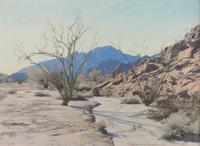Two Paintings, Into the Mountains the White Trail Winds and In the Path of the Storm