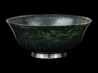 A Chinese Spinach Jade Bowl