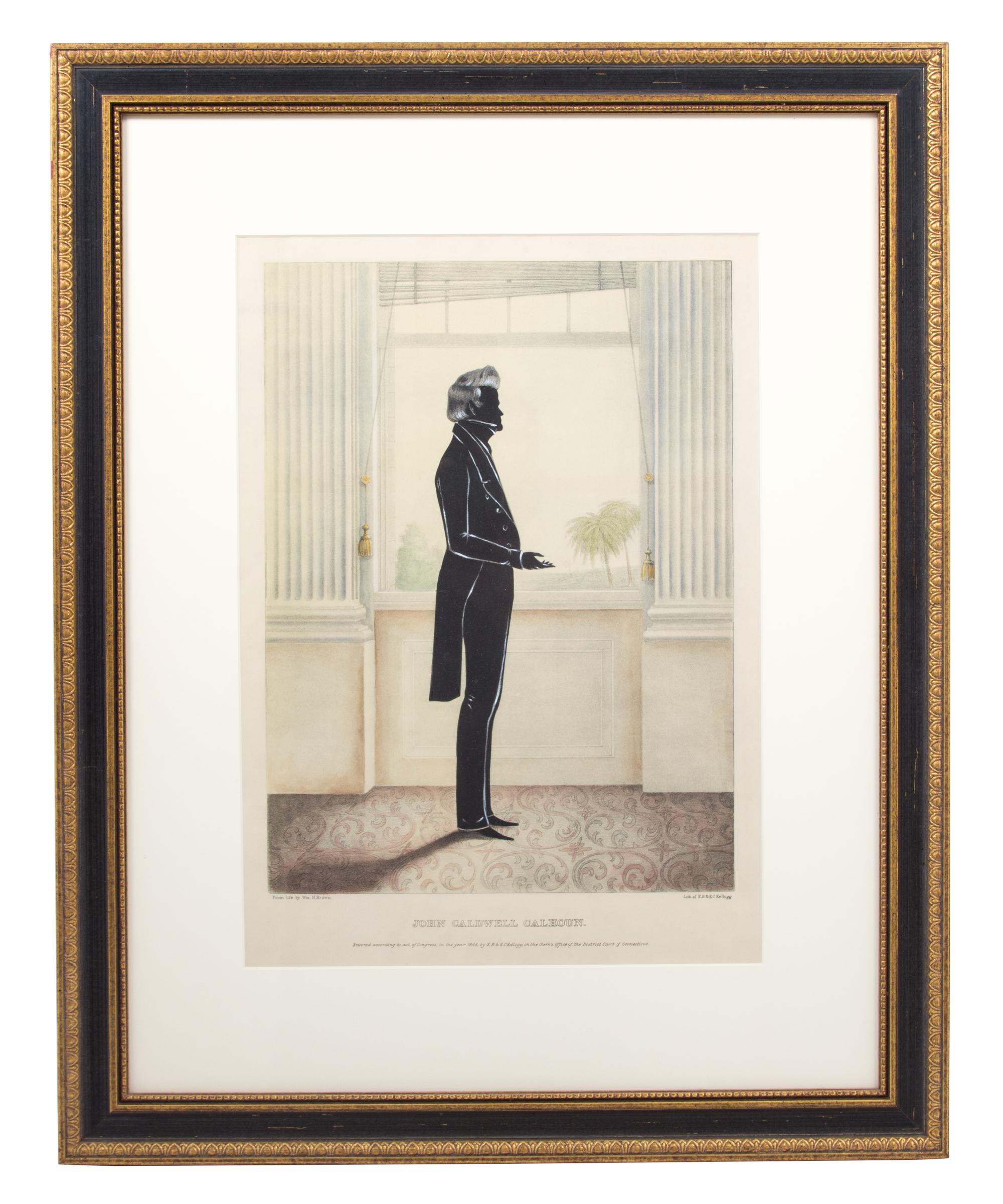 A Group of Three Hand-Colored Engravings After William H. Brown Framed each 23 1/2 x 19 inches. — (American, 19th Century)