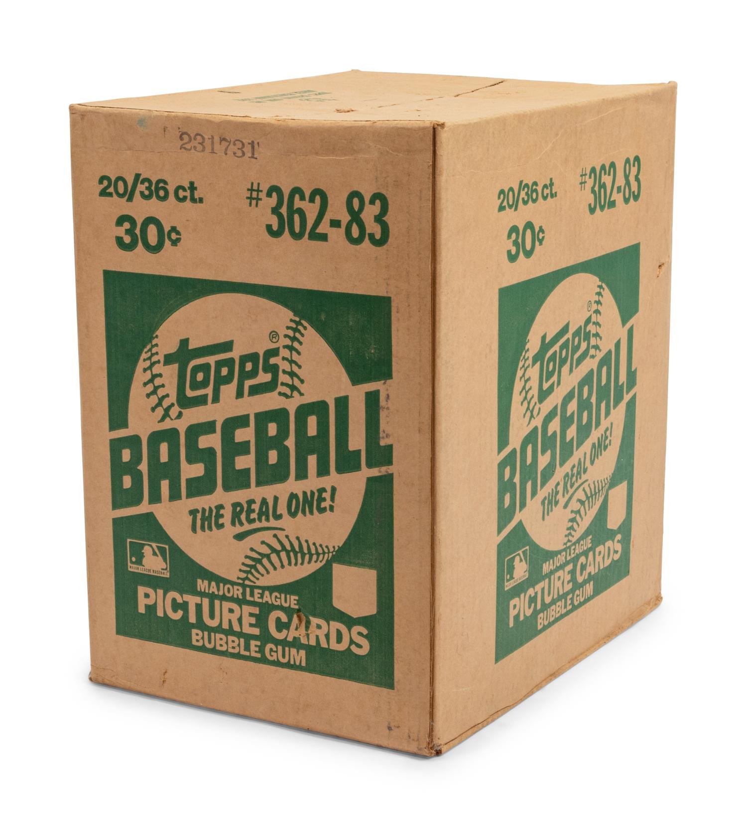 A Case of 1983 Topps Baseball Cards (Standard Wax Pack, 20 Unopened Boxes, No. 362-83)