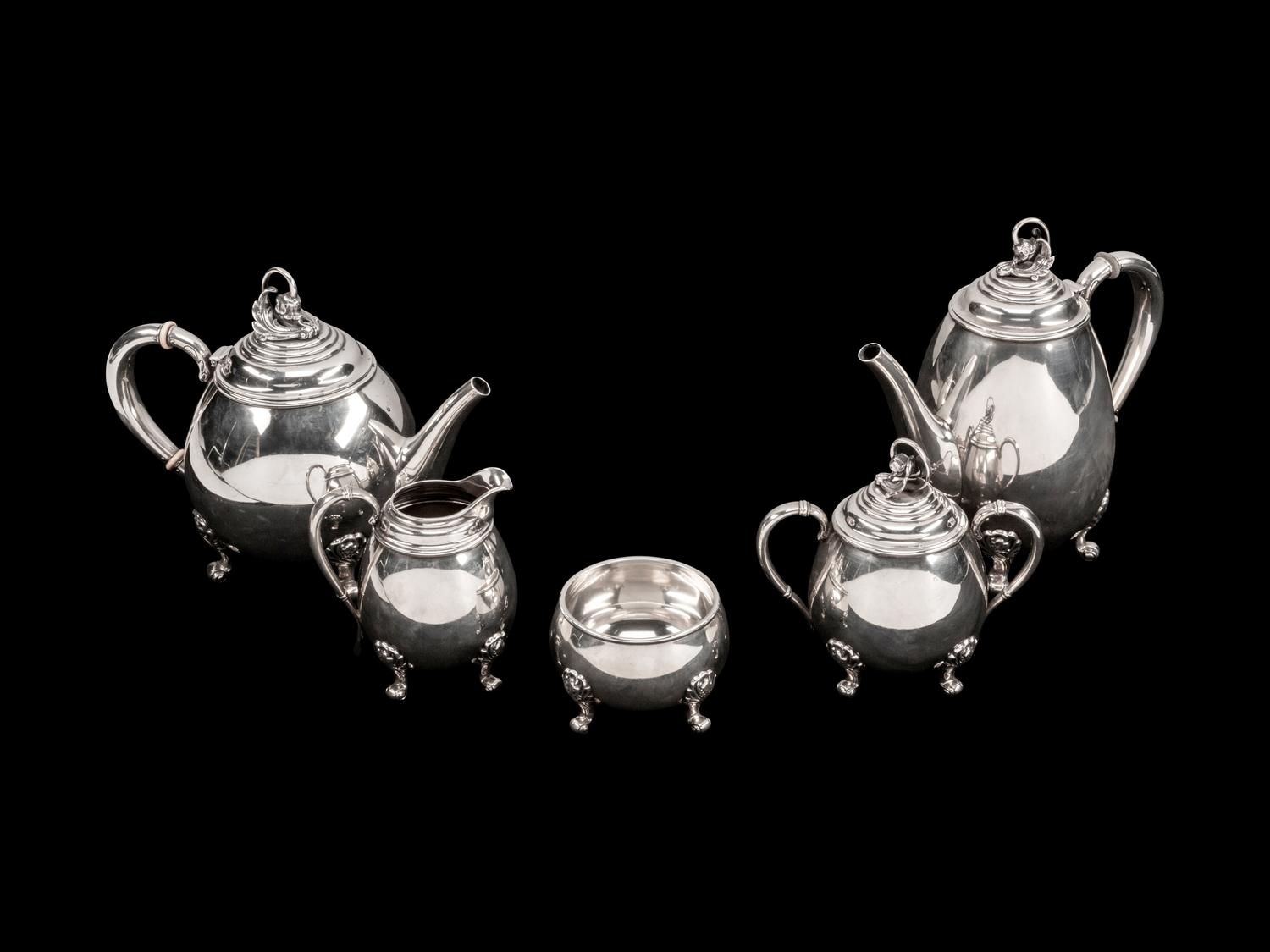 An American Silver Five-Piece Coffee Service — International Silver Company, Meriden, Connecticut