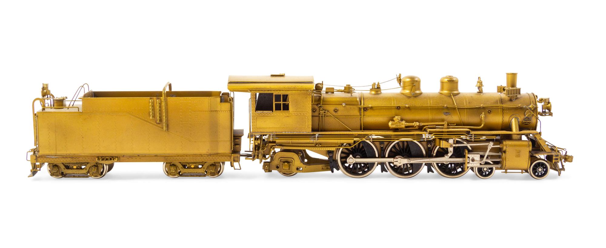 A United Scale Models Brass HO-Gauge 4-6-2 Locomotive and Tender