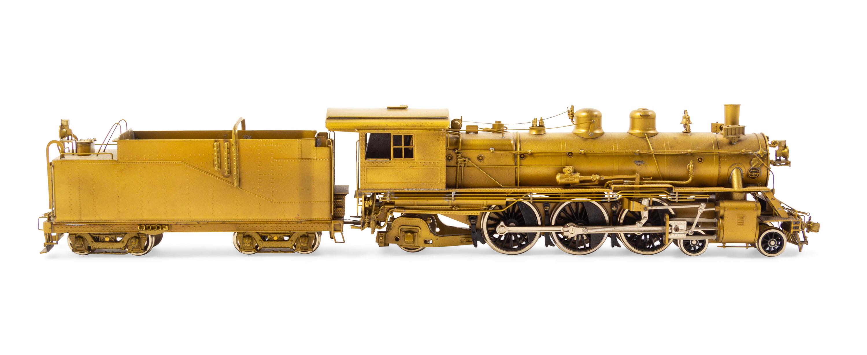 A United Scale Models Brass HO-Gauge 4-6-2 Locomotive and Tender