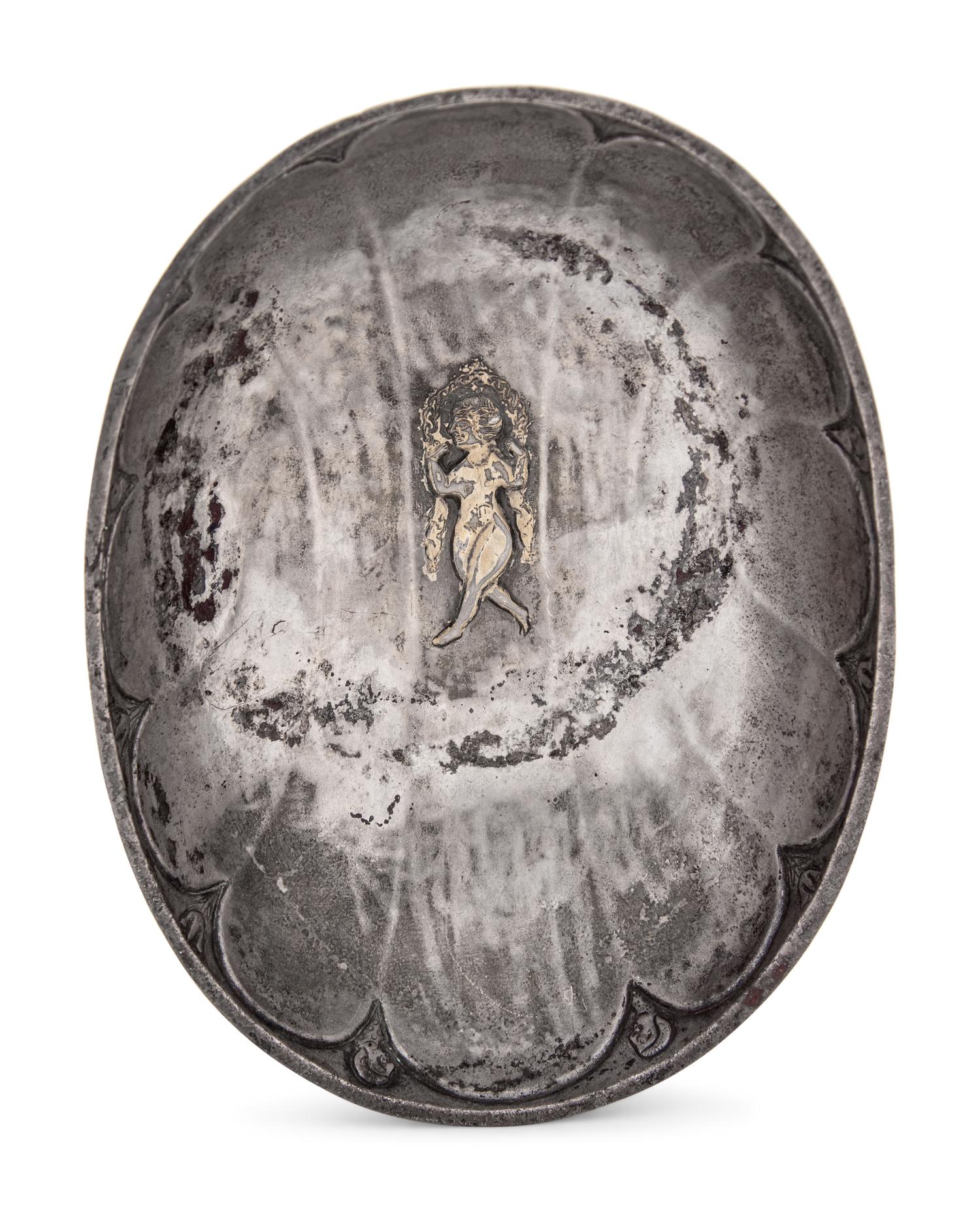 A Sasanian Silver-Gilt Lobed Bowl