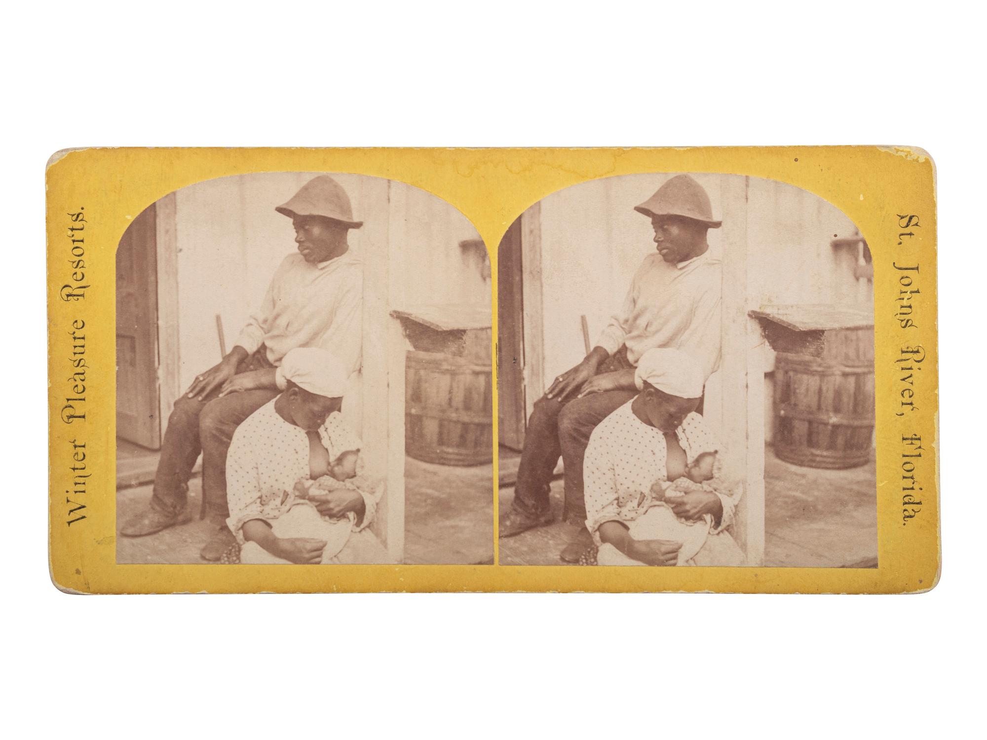 [EARLY PHOTOGRAPHY]. A Happy Father . [Jacksonville, FL]: [Charles Seaver], 1875.