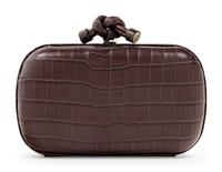 Bottega Veneta Crocodile Box Knot Clutch
