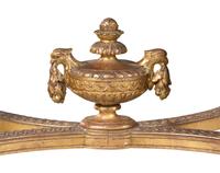 A Pair of Louis XVI Style Giltwood Marble-Top Console Tables