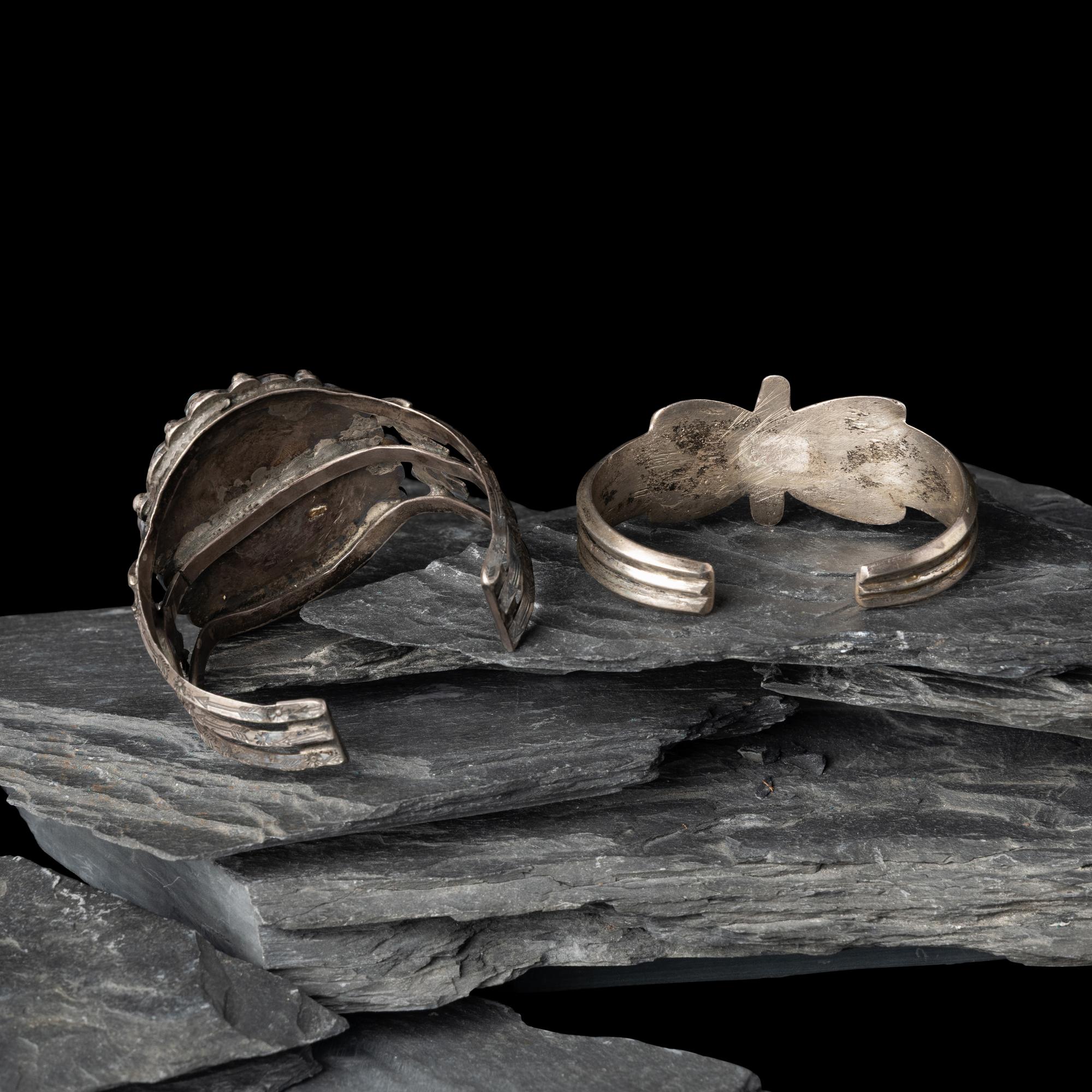 Pair of Navajo Cuff Bracelets