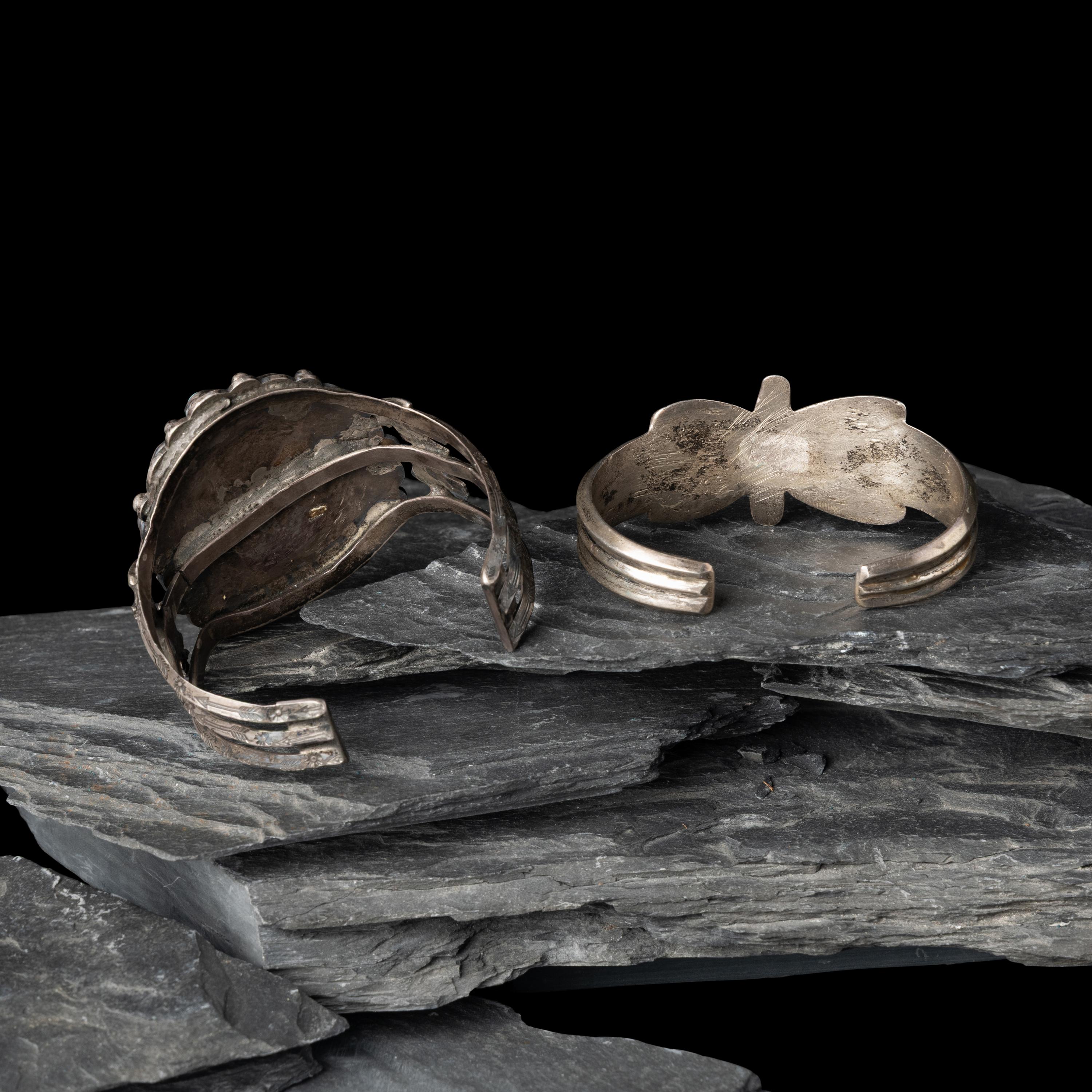 Pair of Navajo Cuff Bracelets