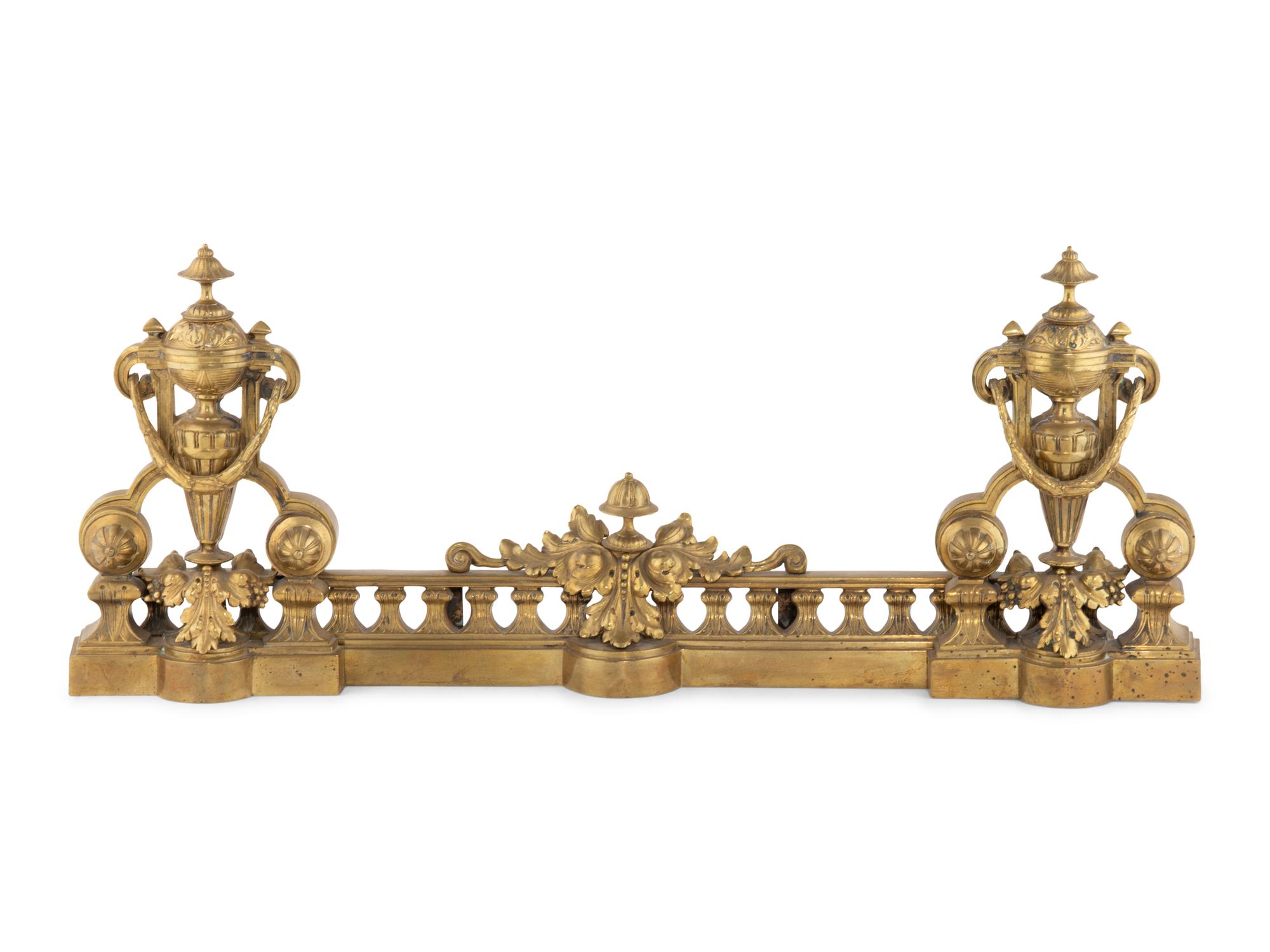 A Neoclassical Brass Fire Fender