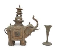 Two Japanese Bronze Articles