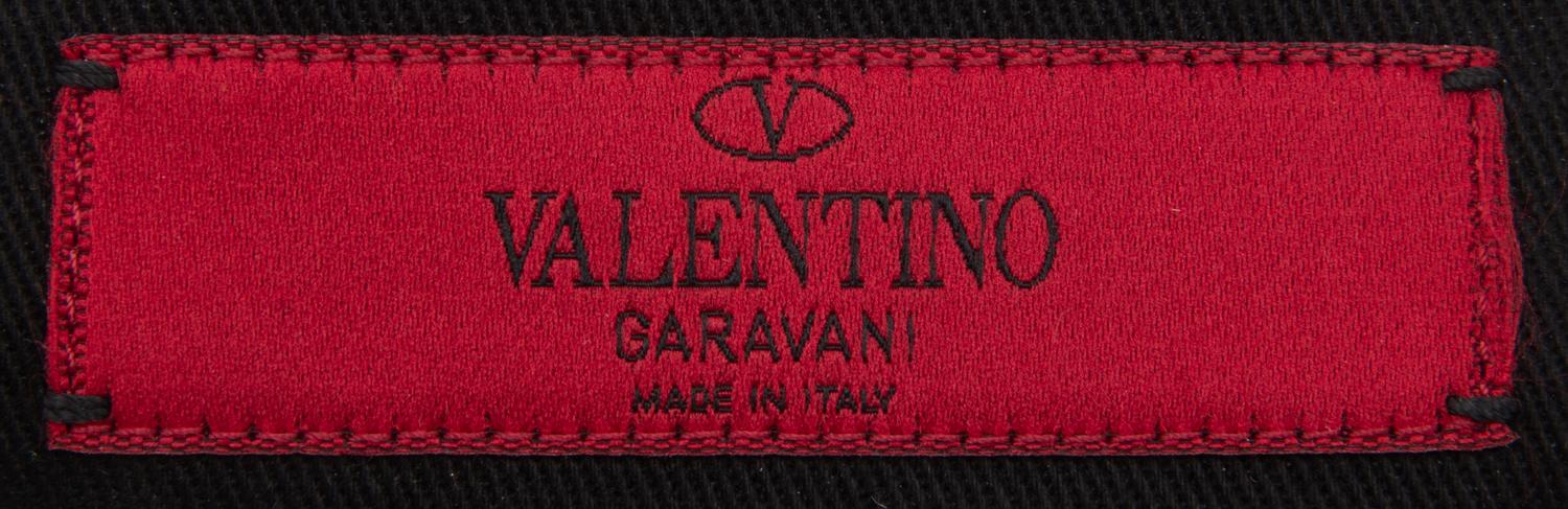 VALENTINO, EMBELLISHED BLACK FLAP BAG