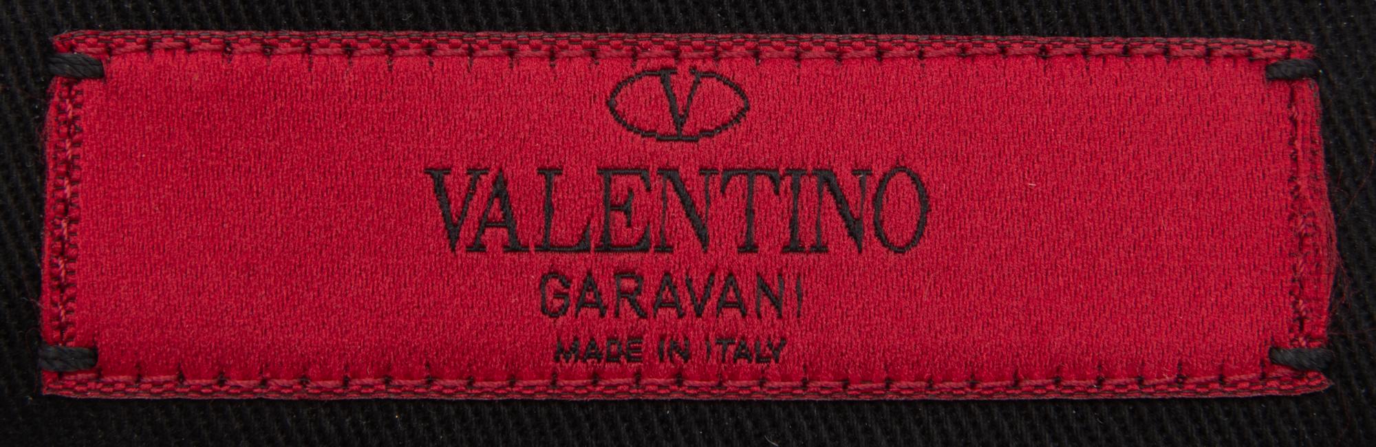 VALENTINO, EMBELLISHED BLACK FLAP BAG